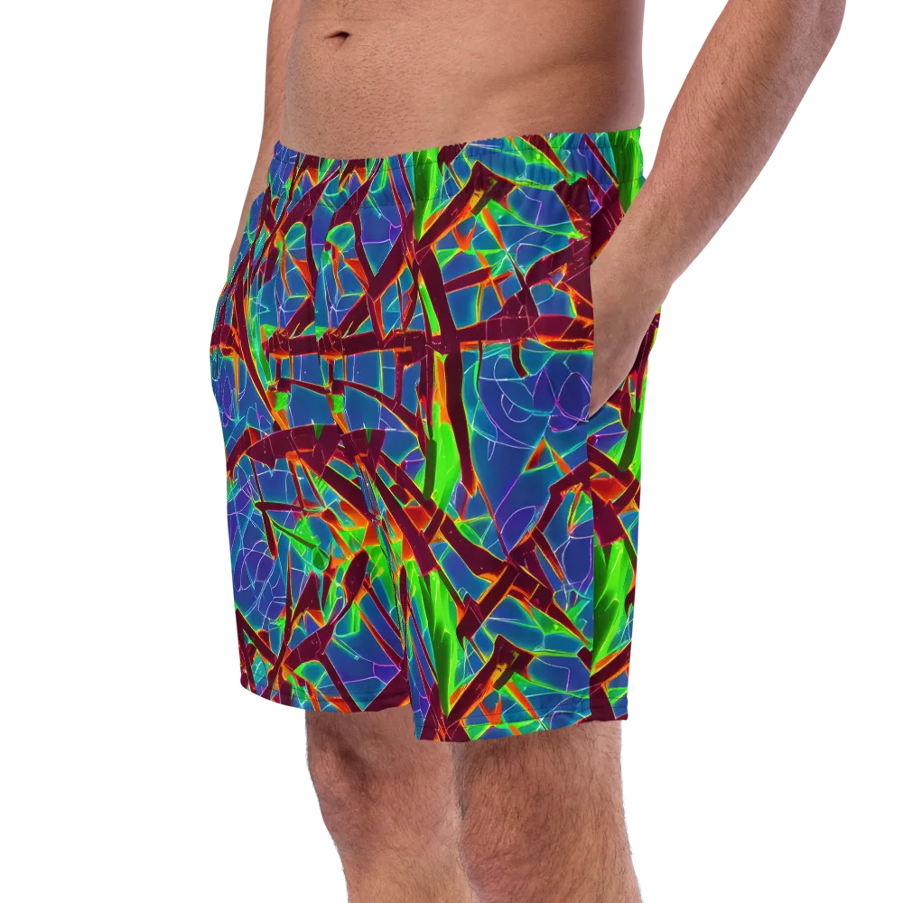 Luminous Crackle on Swim Trunks — Left Front