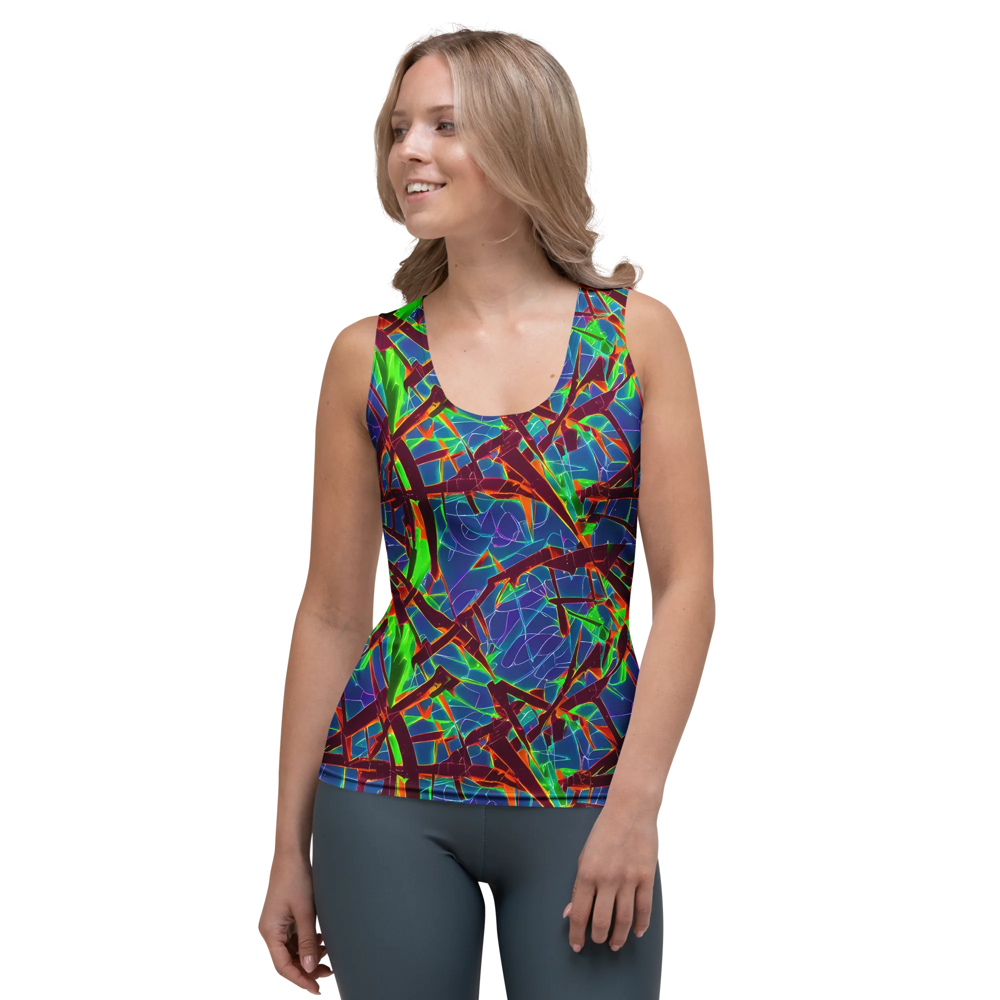 Luminous Crackle on Women's Tank Top — Front