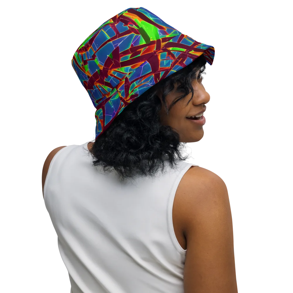 Luminous Crackle on Reversible Bucket Hat — Right Outside