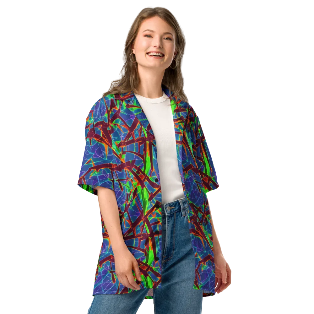 Luminous Crackle on Button Shirt — Front