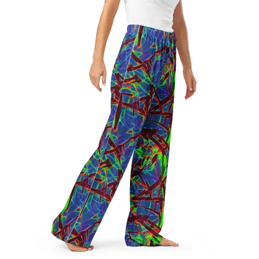 Luminous Crackle on a Women's Pajama Pants