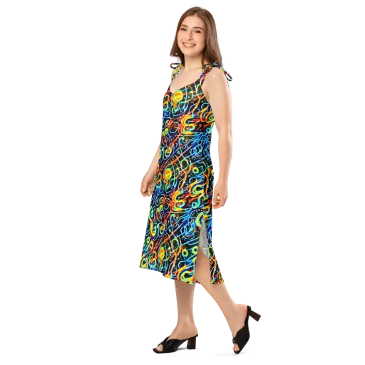 Starlit Scribble on a Slip Dress