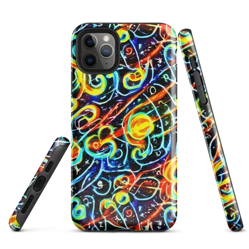 Starlit Scribble on a Tough Case for iPhone®