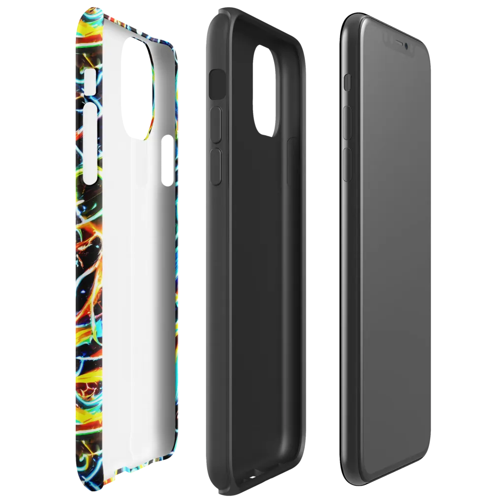 Starlit Scribble on Tough Case for iPhone® — Right