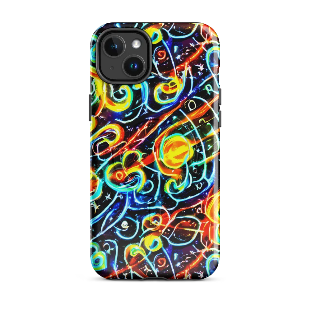 Starlit Scribble on MagSafe Tough Case for iPhone® — Front