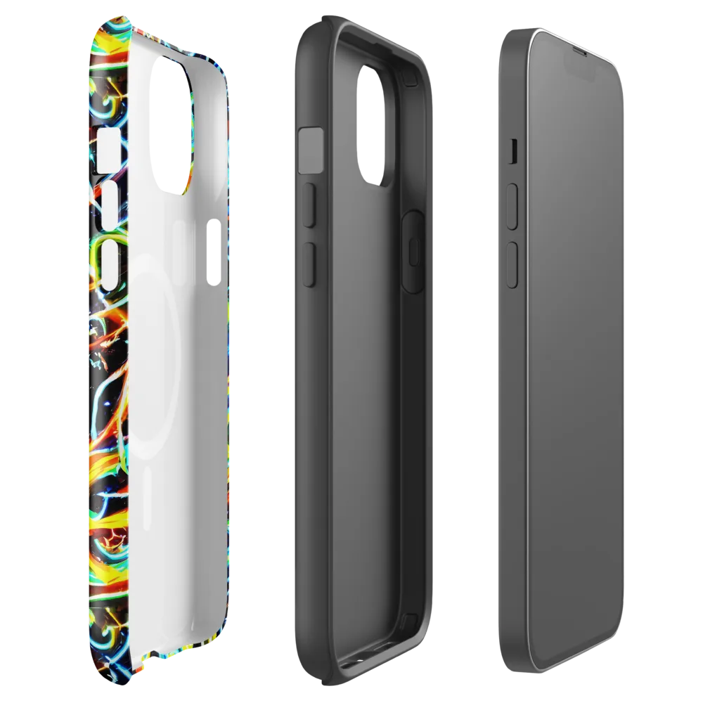 Starlit Scribble on MagSafe Tough Case for iPhone® — Front