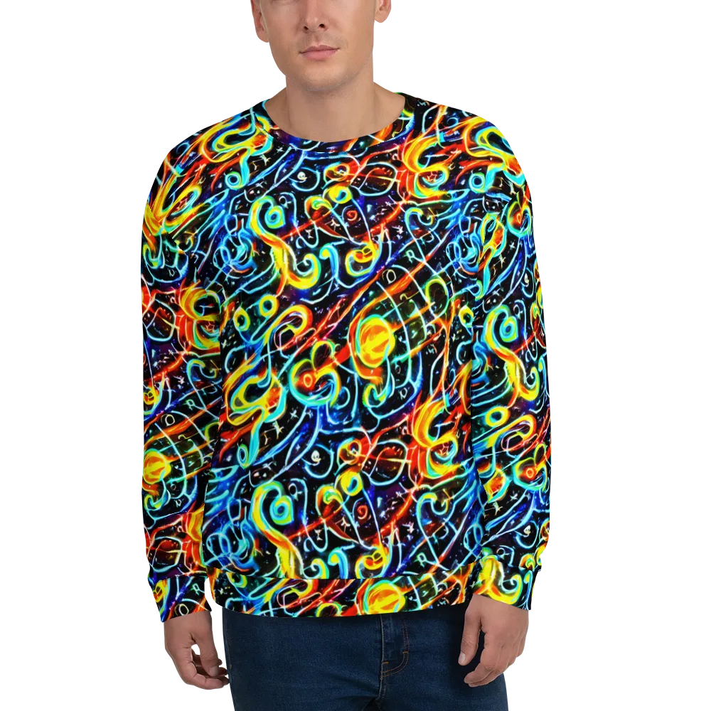 Starlit Scribble on Sweatshirt — Front