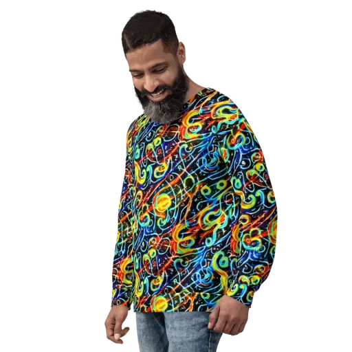 Starlit Scribble on a Sweatshirt