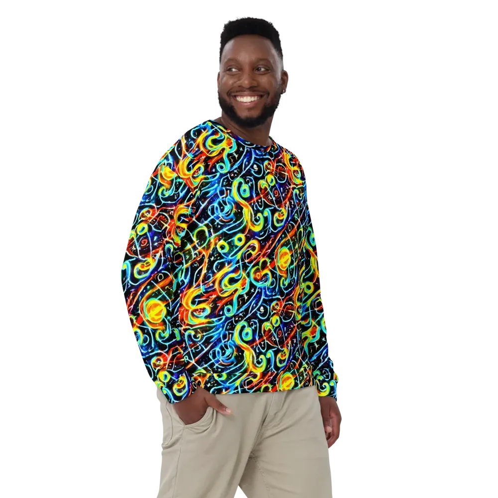 Starlit Scribble on Sweatshirt — Front