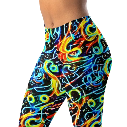 Starlit Scribble on a Leggings