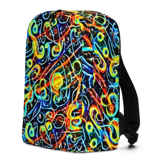 Starlit Scribble on a Minimalist Backpack