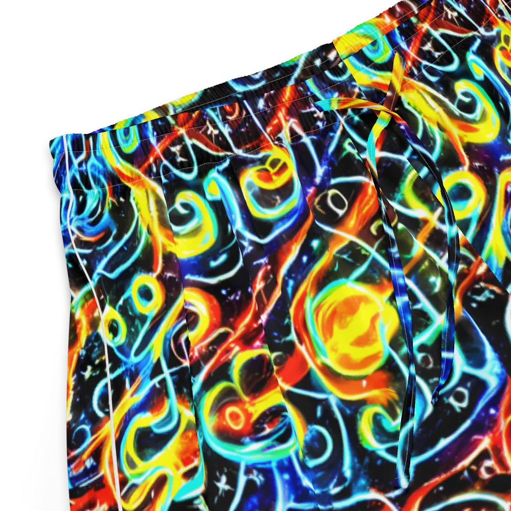 Starlit Scribble on Women's Pajama Shorts — Product details