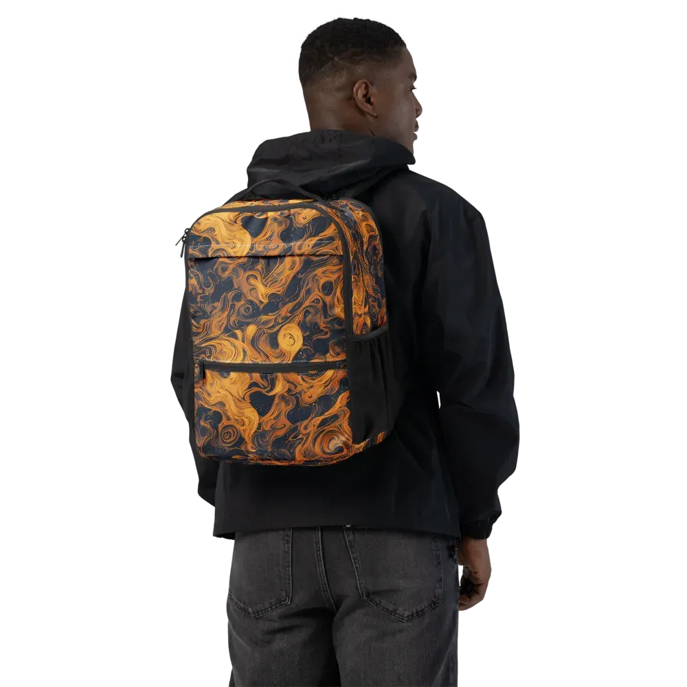 Burnished Orbit on Utility Backpack — Back