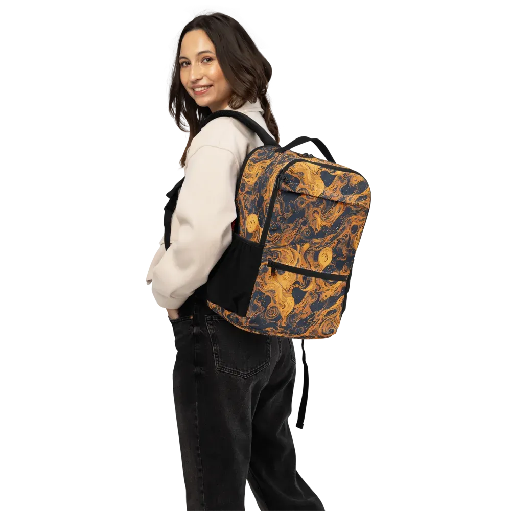 Burnished Orbit on Utility Backpack — Back