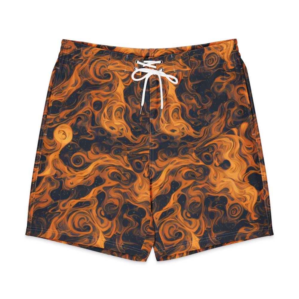 Burnished Orbit on Men's Board Shorts — Front