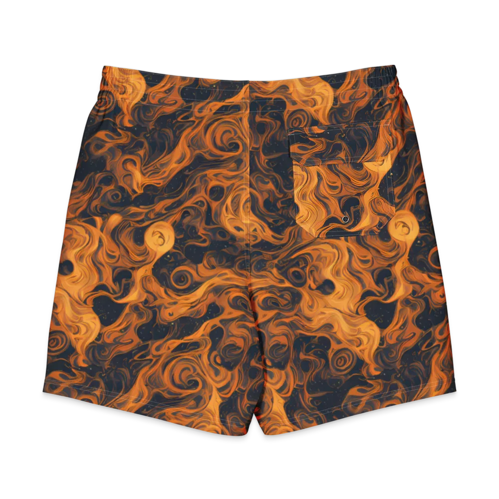Burnished Orbit on Men's Board Shorts — Back