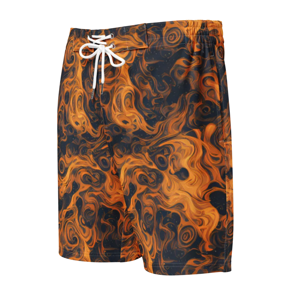 Burnished Orbit on Men's Board Shorts — Front