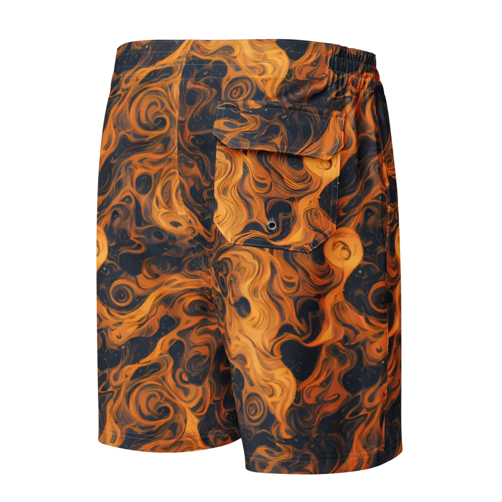 Burnished Orbit on Men's Board Shorts — Back