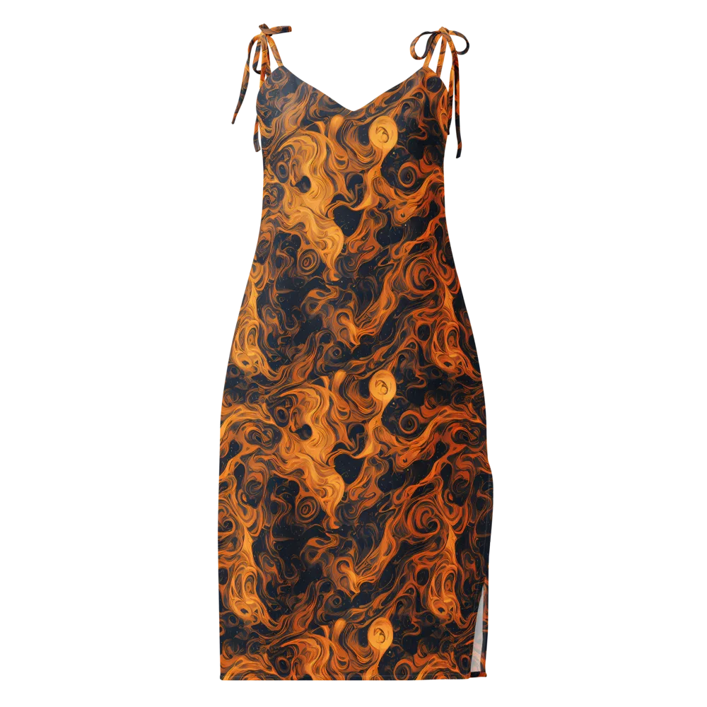 Burnished Orbit on Slip Dress — Front