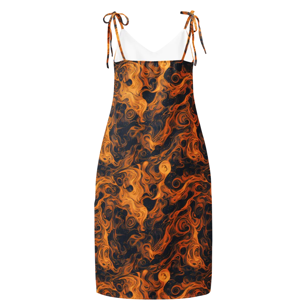 Burnished Orbit on Slip Dress — Back