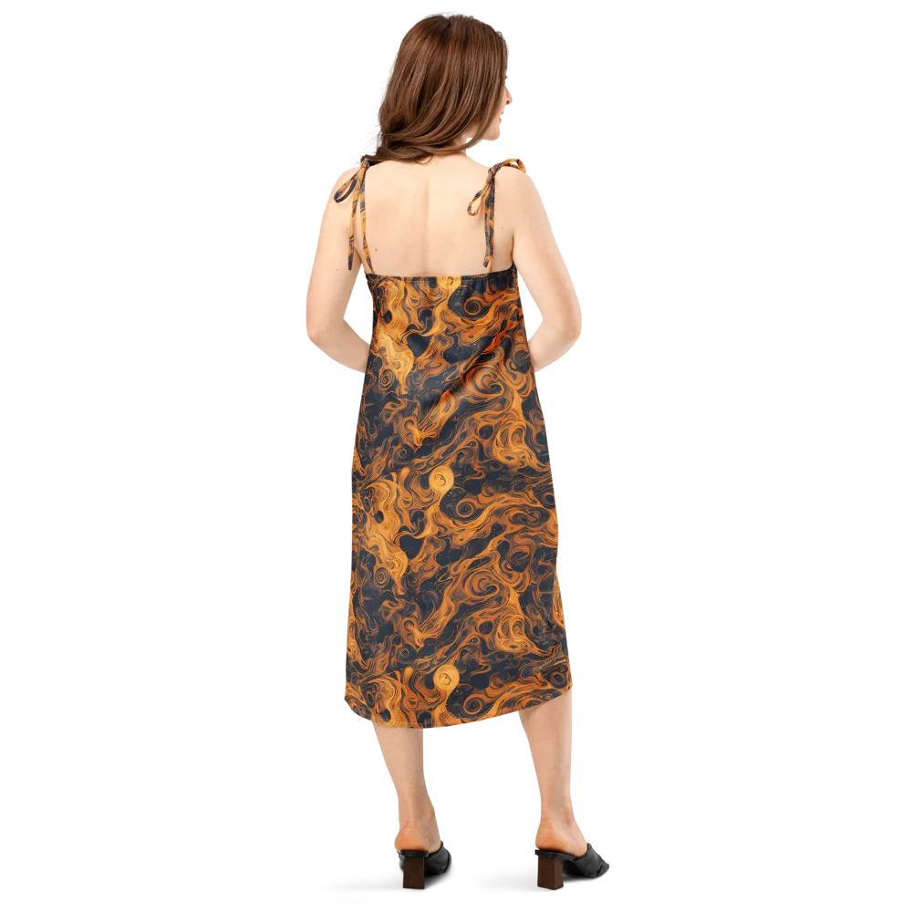 Burnished Orbit on Slip Dress — Back