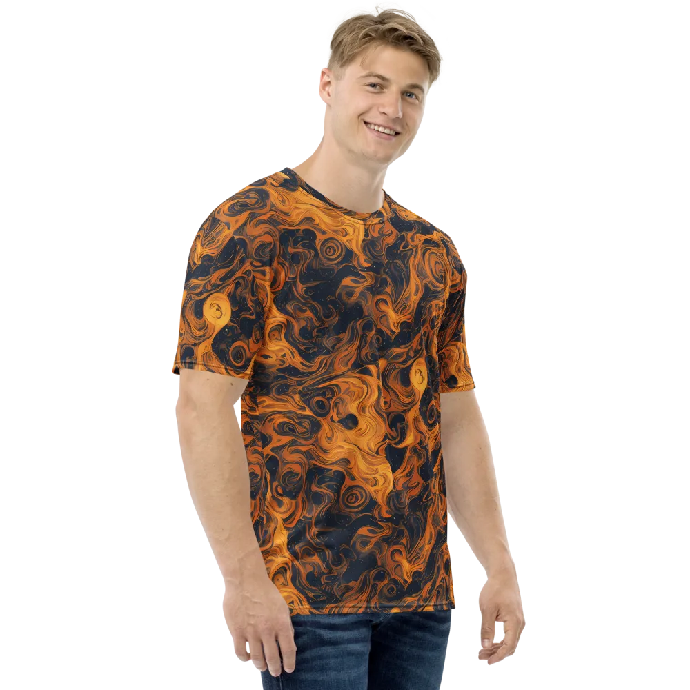 Burnished Orbit on Men's Crew Neck T-Shirt — Right