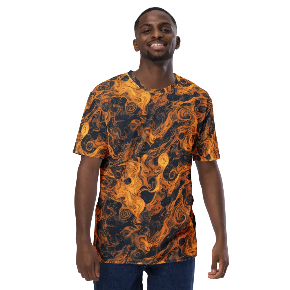 Burnished Orbit on Men's Crew Neck T-Shirt — Front