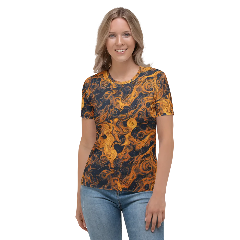 Burnished Orbit on Women's Crew Neck T-Shirt — Front