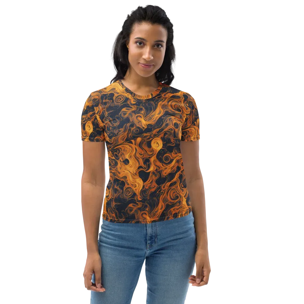 Burnished Orbit on Women's Crew Neck T-Shirt — Front