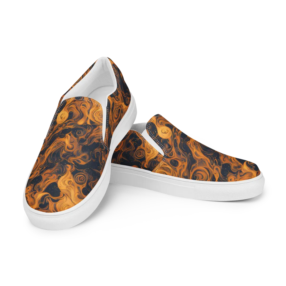 Burnished Orbit on Men's Slip-On Canvas Shoes — Left Front