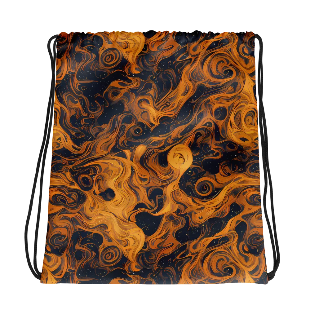 Burnished Orbit on Drawstring Bag — Photo