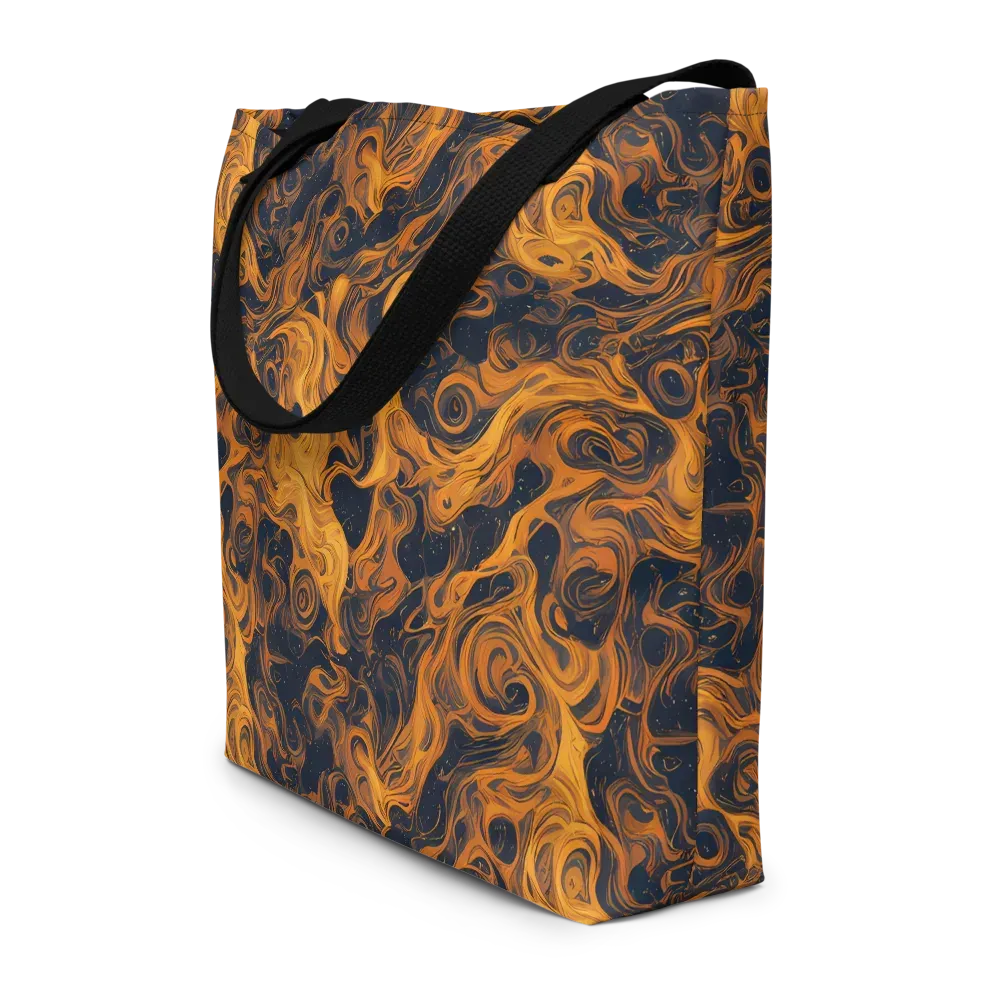 Burnished Orbit on Large Tote Bag W/ Pocket — Front