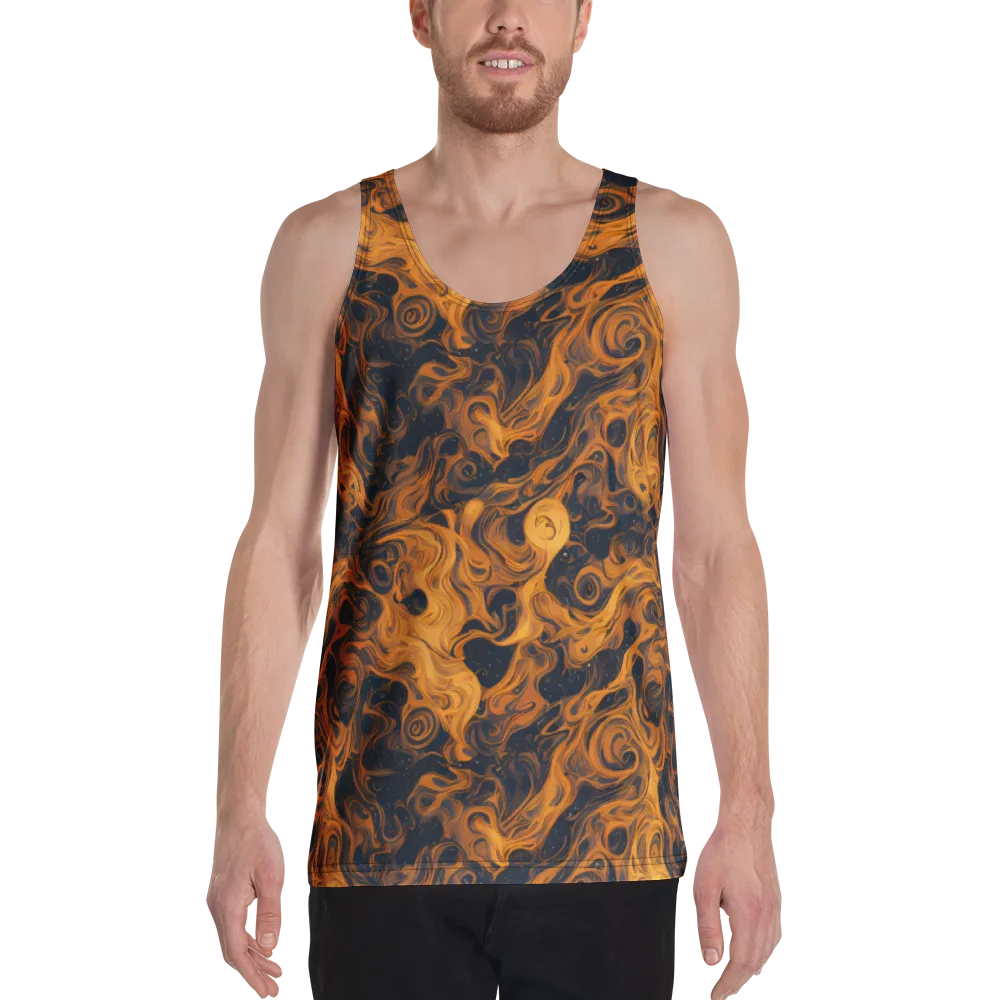 Burnished Orbit on Men's Tank Top — Front