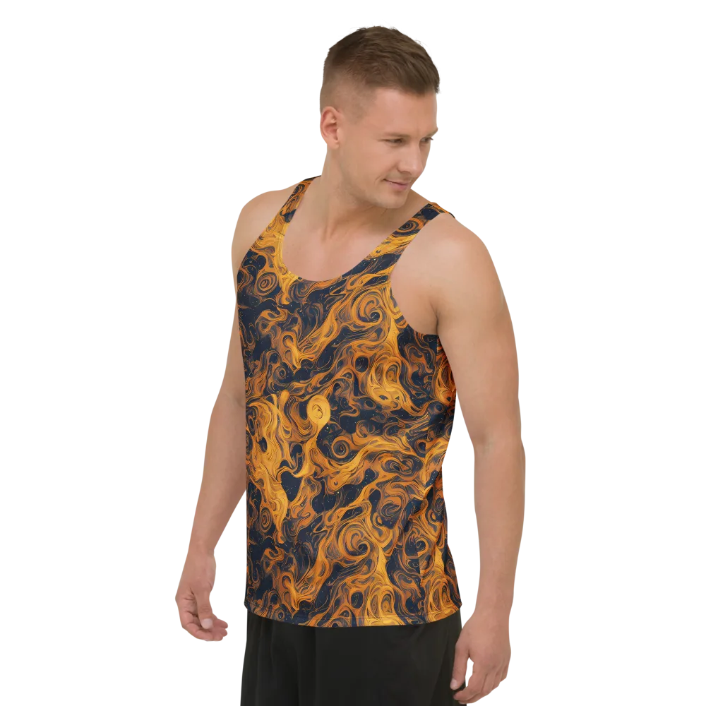 Burnished Orbit on Men's Tank Top — Left Front
