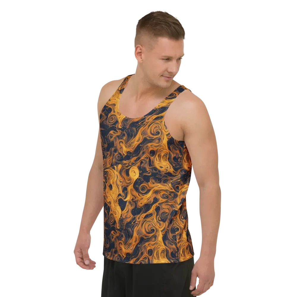 Burnished Orbit on Men's Tank Top — Left Front
