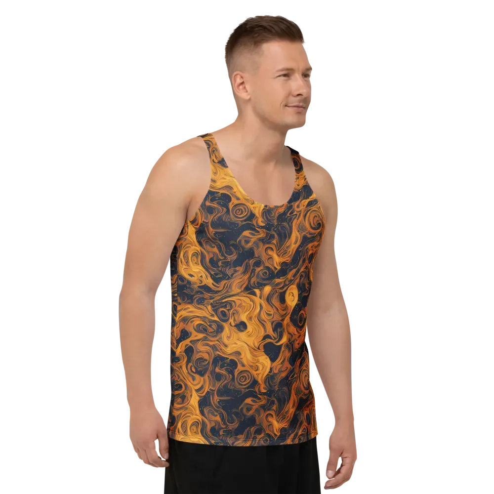 Burnished Orbit on Men's Tank Top — Right Front