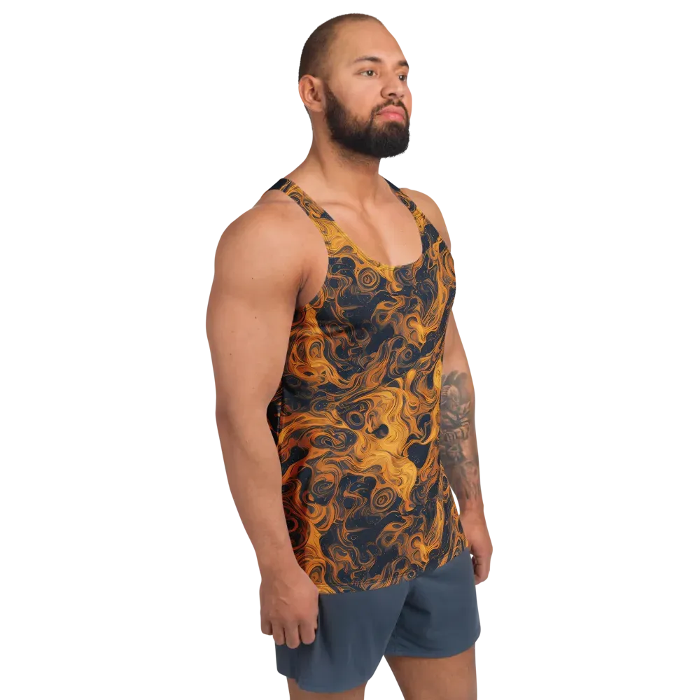 Burnished Orbit on Men's Tank Top — Right Front