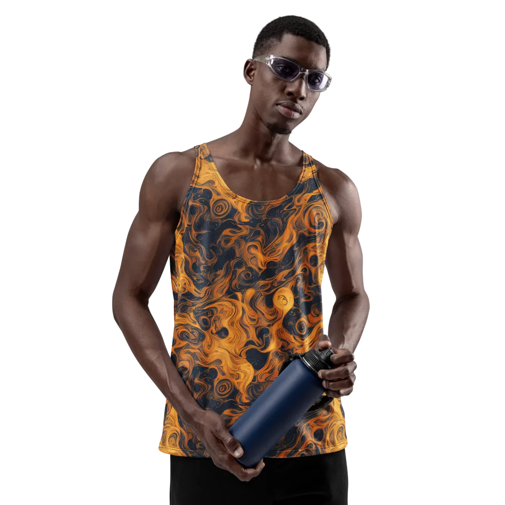 Burnished Orbit on Men's Tank Top — Front