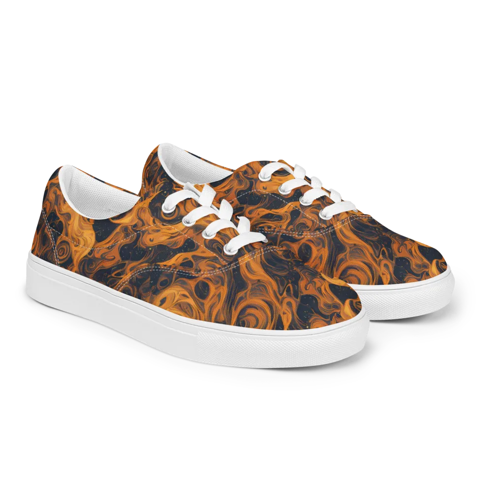 Burnished Orbit on Men's Lace-Up Canvas Shoes — Right Front