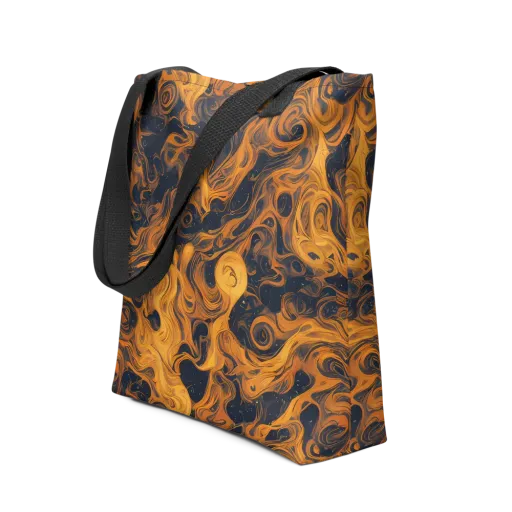Burnished Orbit on a Tote Bag
