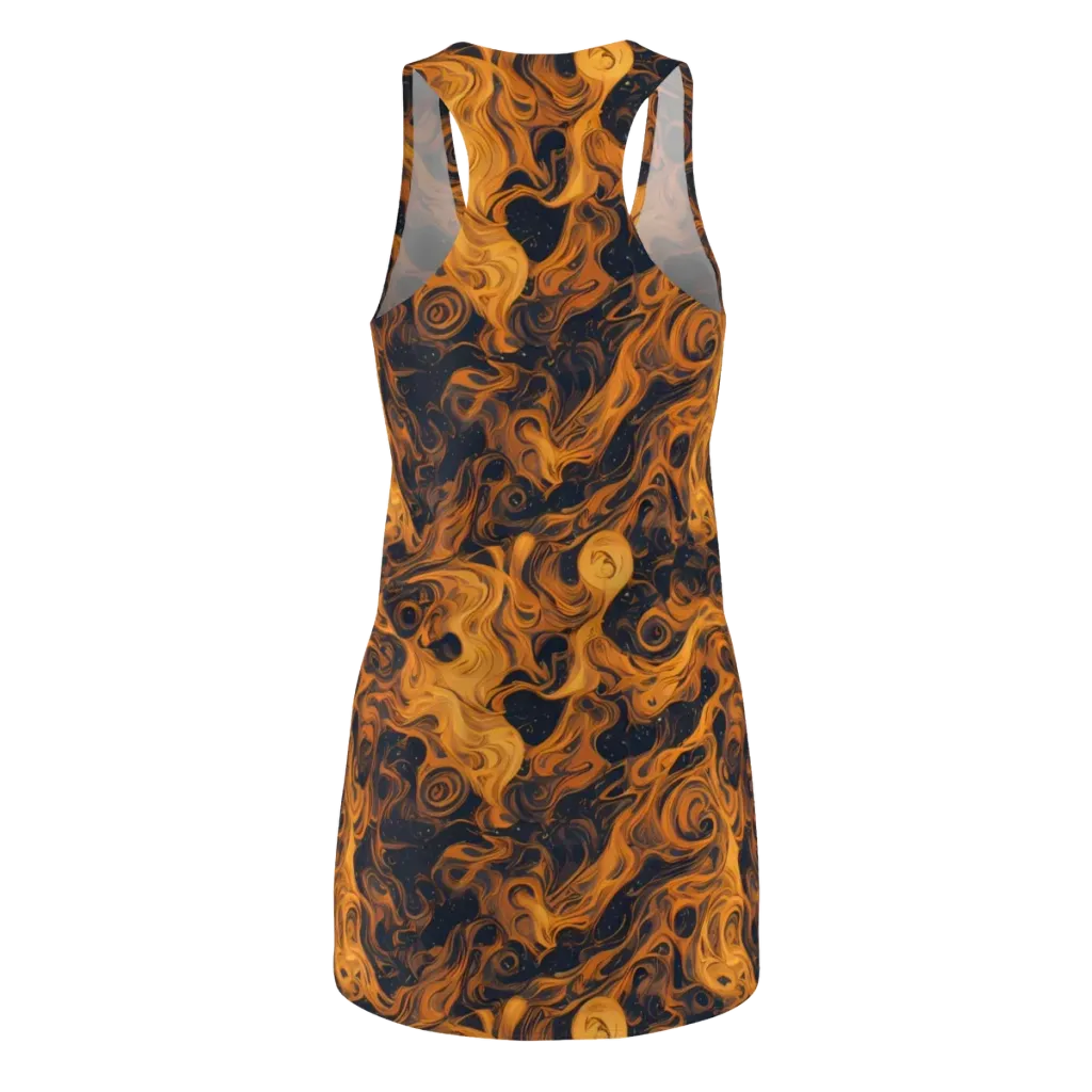 Burnished Orbit on Racerback Dress — Back