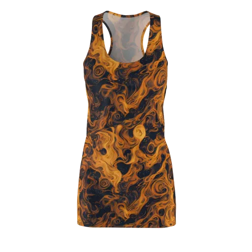 Burnished Orbit on a Racerback Dress