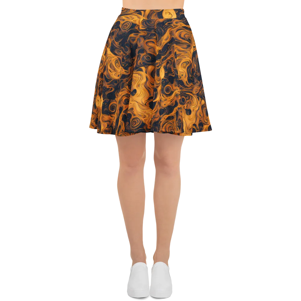 Burnished Orbit on Skater Skirt — Front