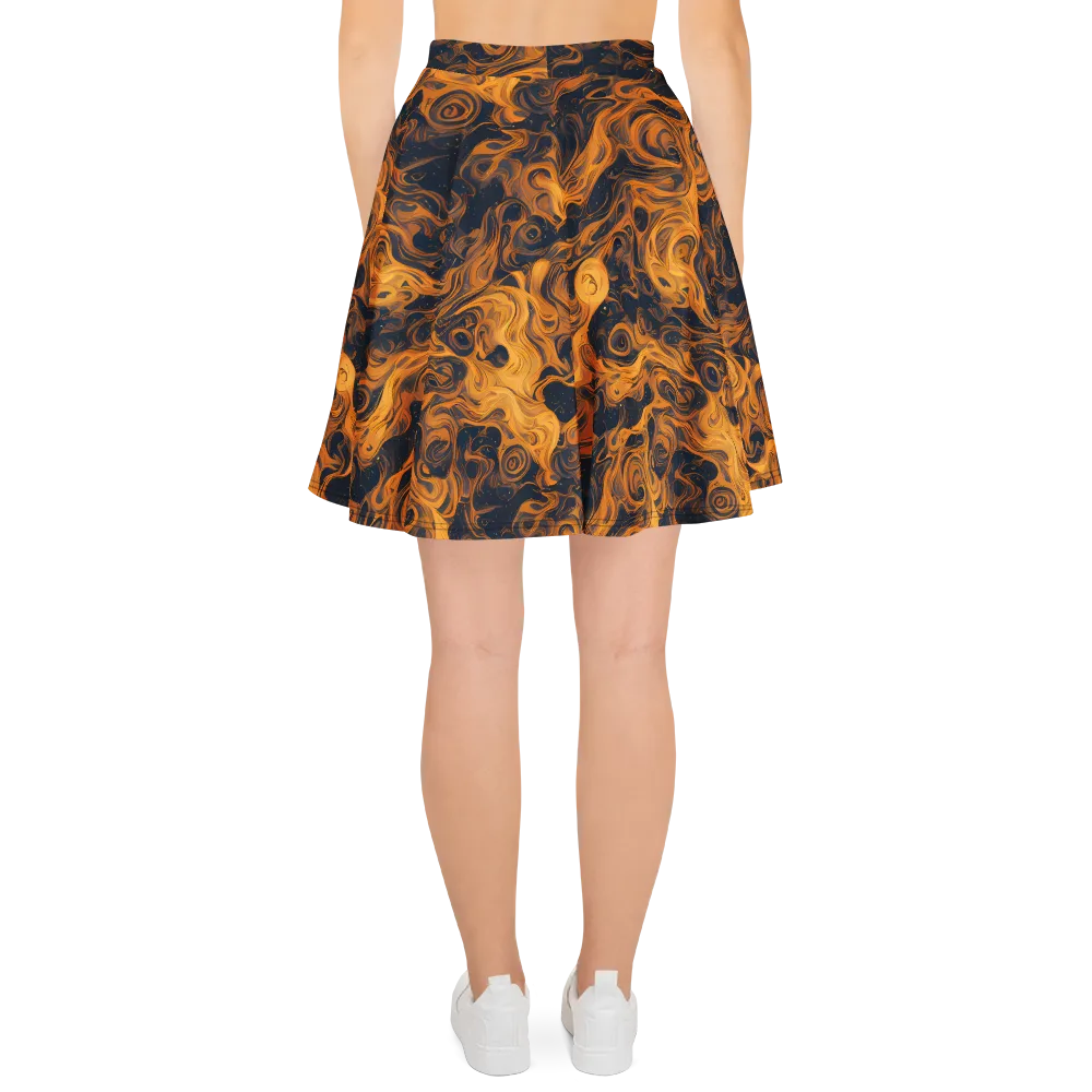 Burnished Orbit on Skater Skirt — Back