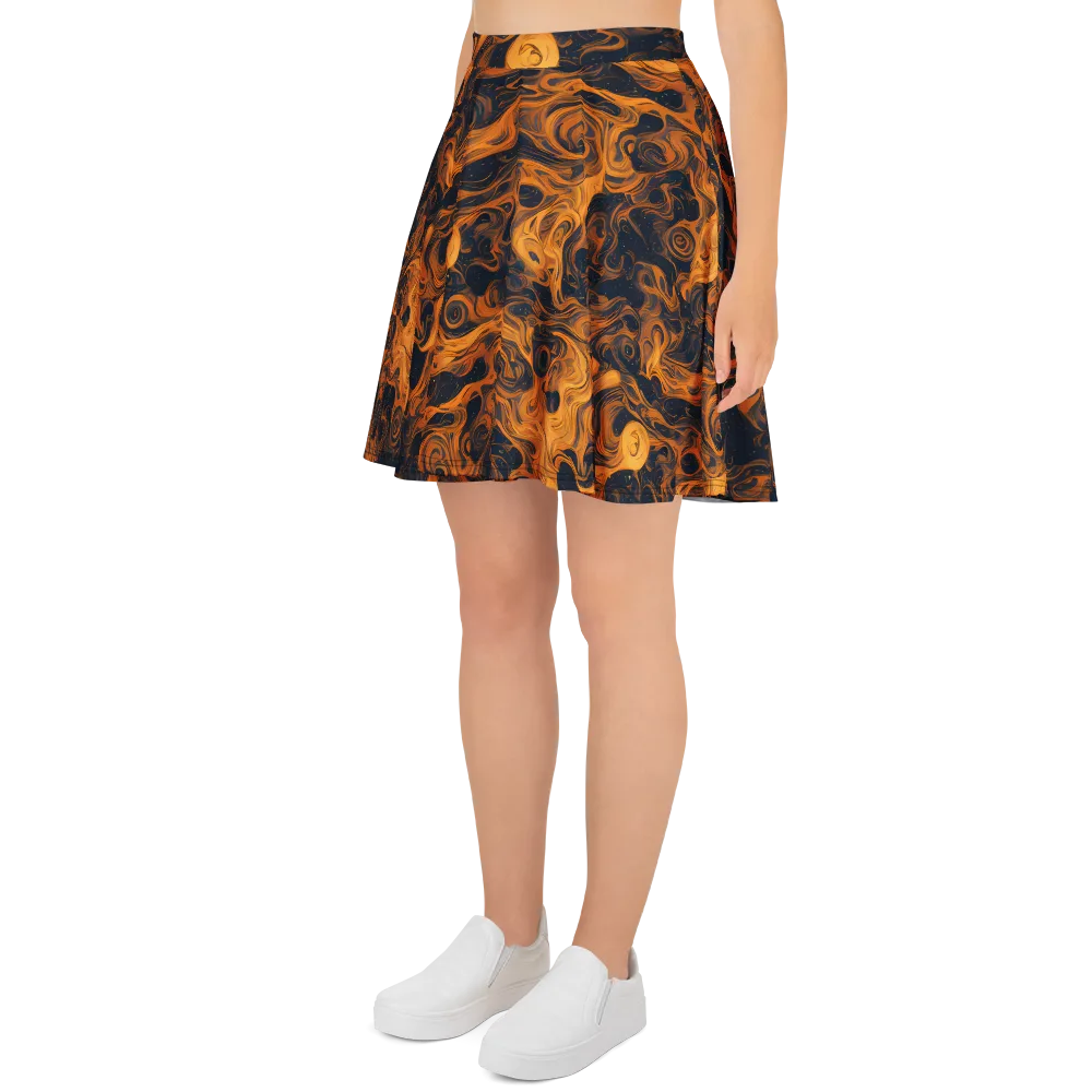 Burnished Orbit on Skater Skirt — Left