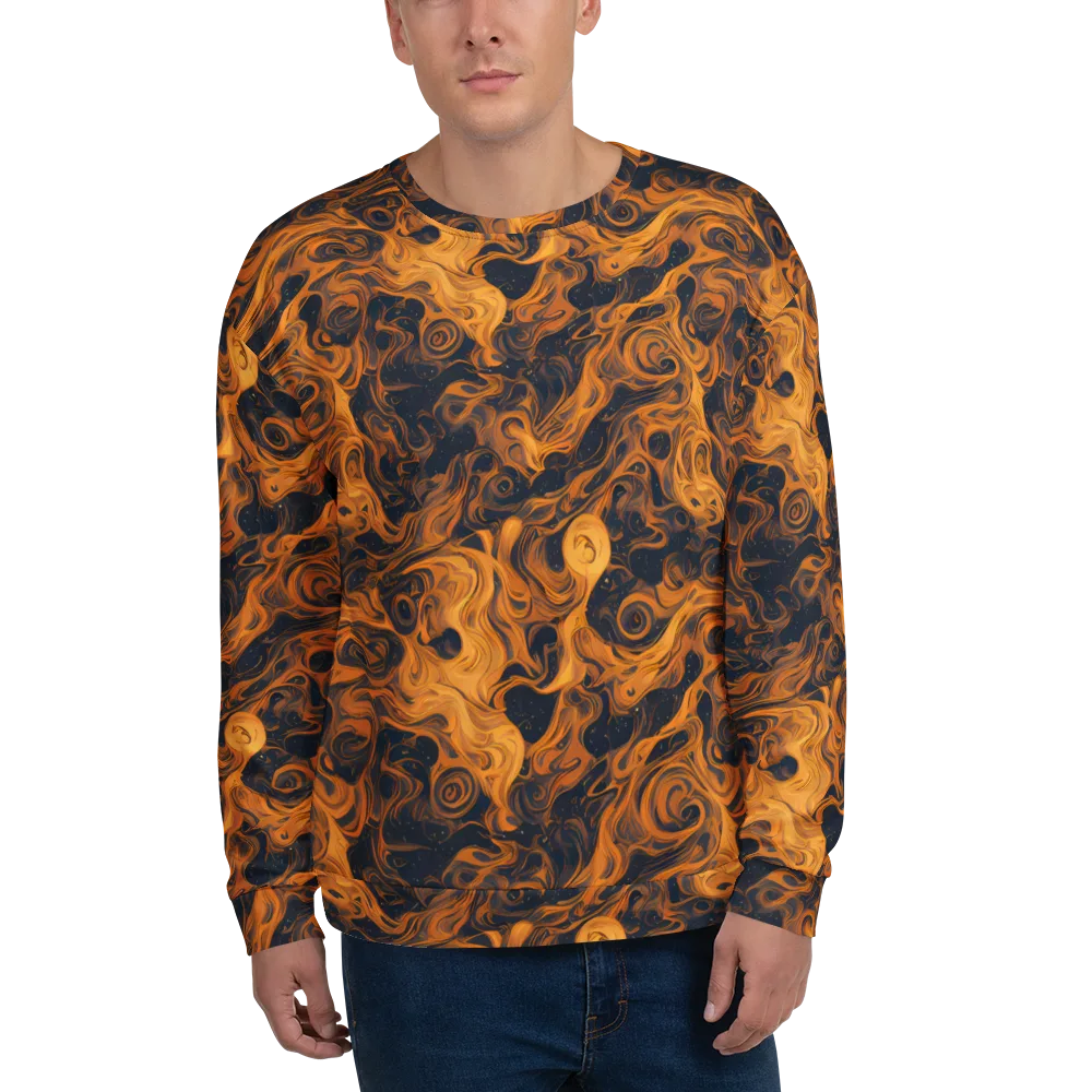 Burnished Orbit on Sweatshirt — Front
