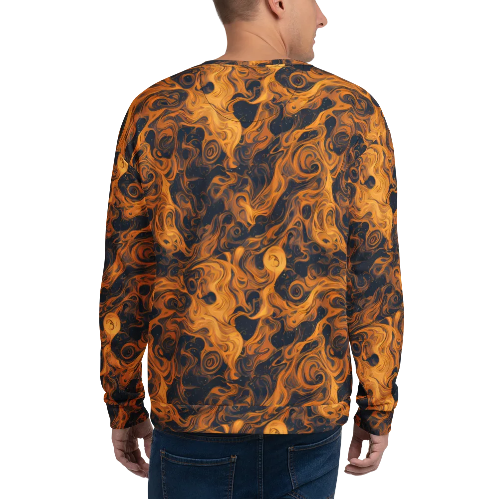Burnished Orbit on Sweatshirt — Back