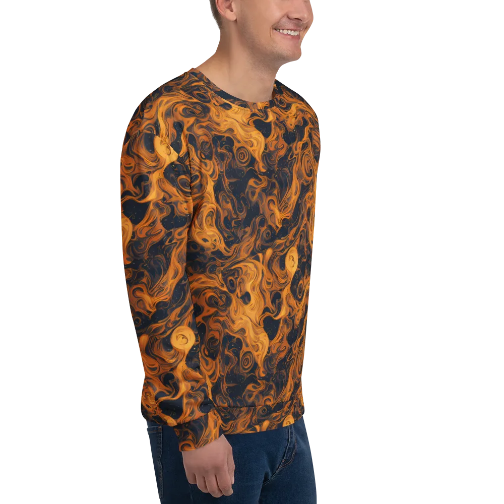 Burnished Orbit on Sweatshirt — Right Front