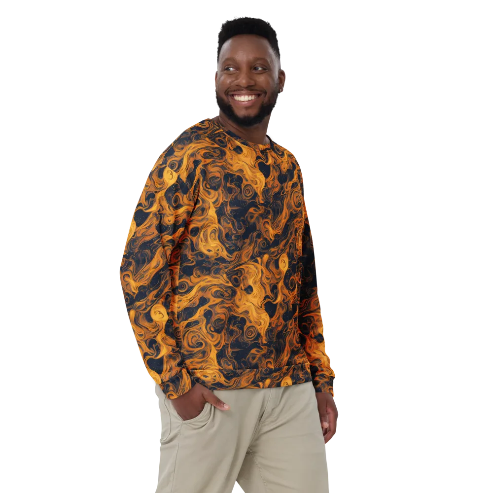 Burnished Orbit on Sweatshirt — Front
