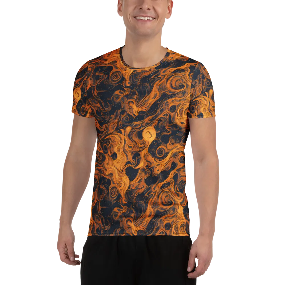 Burnished Orbit on Men's Athletic T-Shirt — Front
